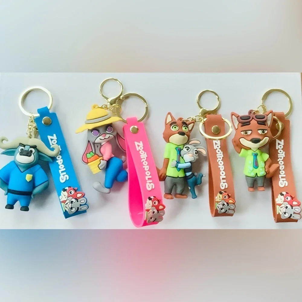 Kids Keychain Set - Pink and Brown